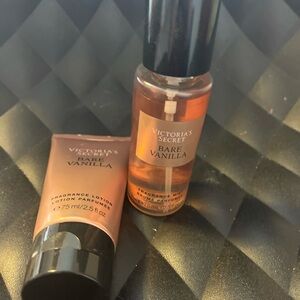 Victoria's Secret Bare Vanilla Lotion and Mist Set